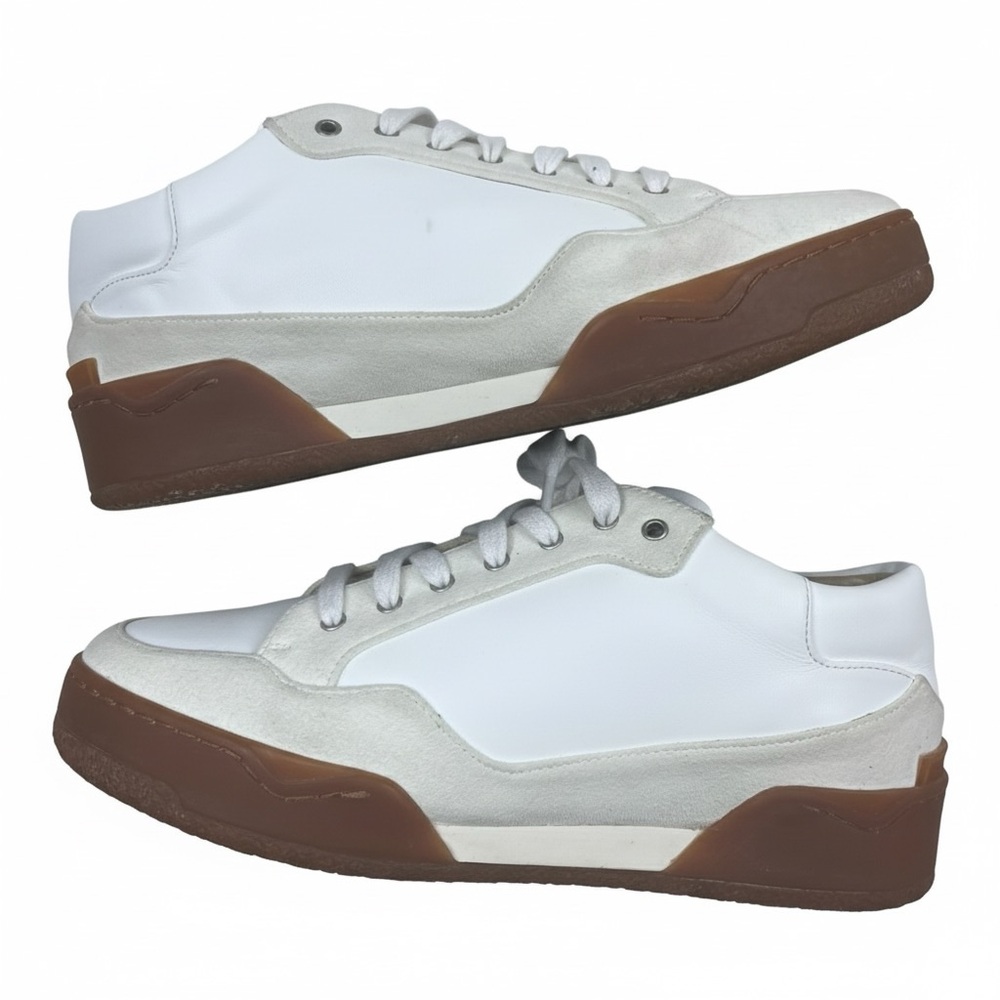Stella McCartney White & Tan Gum Sole Sneakers Size 39 — Made in Spain - Picture 6 of 7